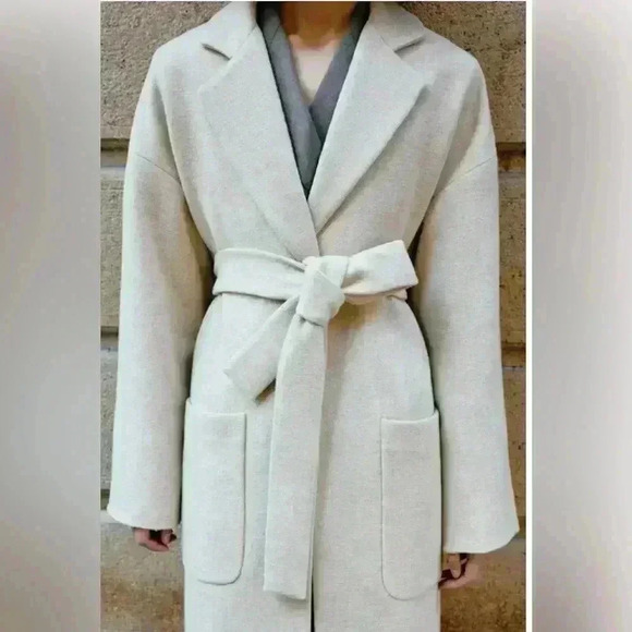 🔥🔥Zara Wool Blend belted coat - Picture 4 of 9